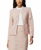 Tahari ASL Metallic Boucle Jacket Light Pink Size 4